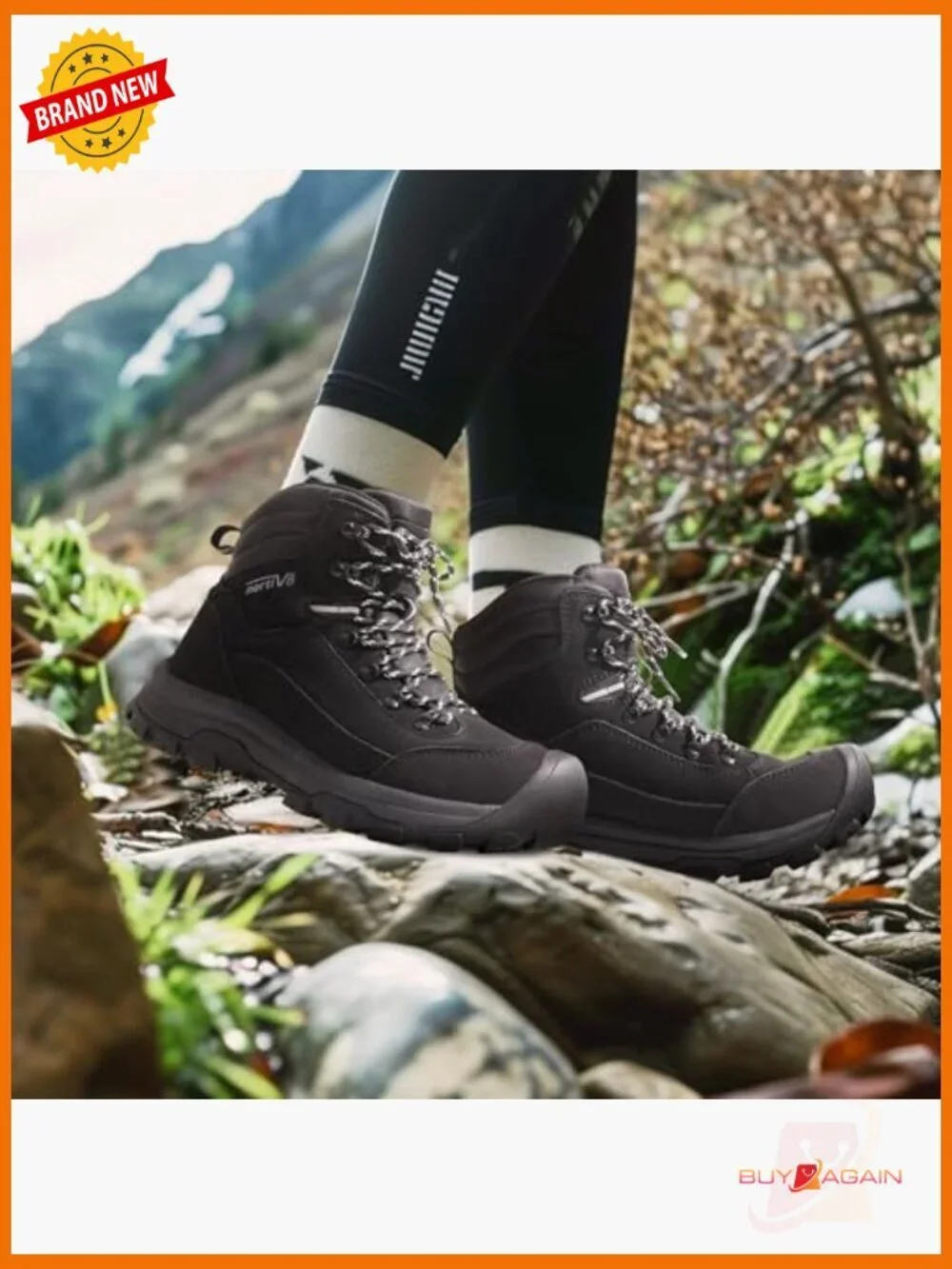 Waterproof Hiking Boots Women Trekking Trail Backpacking Outdoor Leather